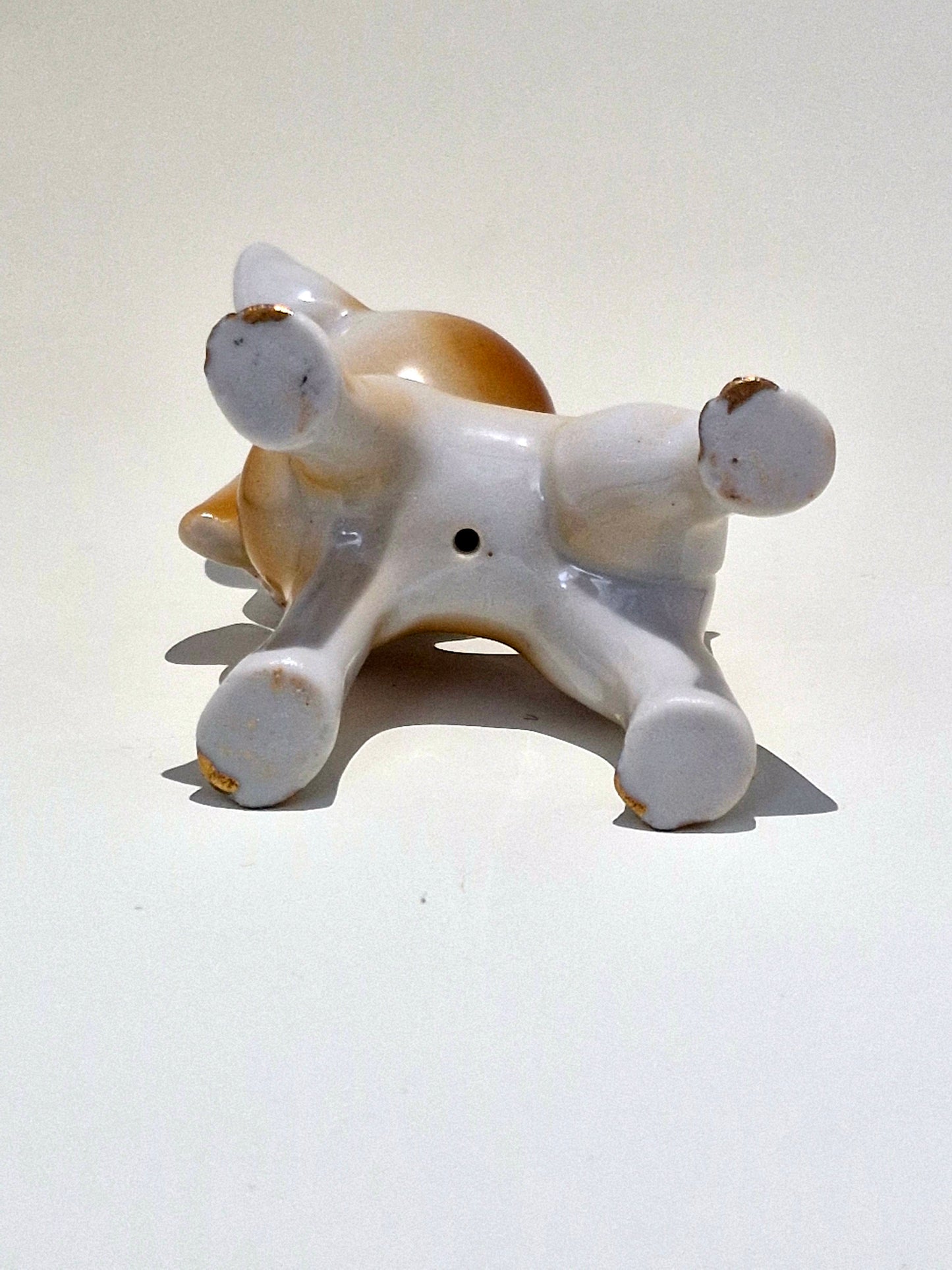 Vintage Kitsch Baby Deer Figurine with Bow-Tie