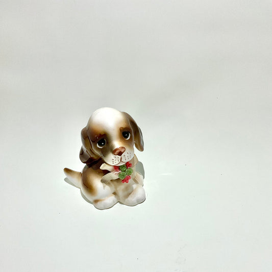 Vintage Kitsch Puppy Figurine