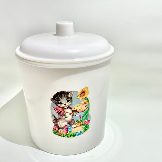 Retro Design Canister with Lid