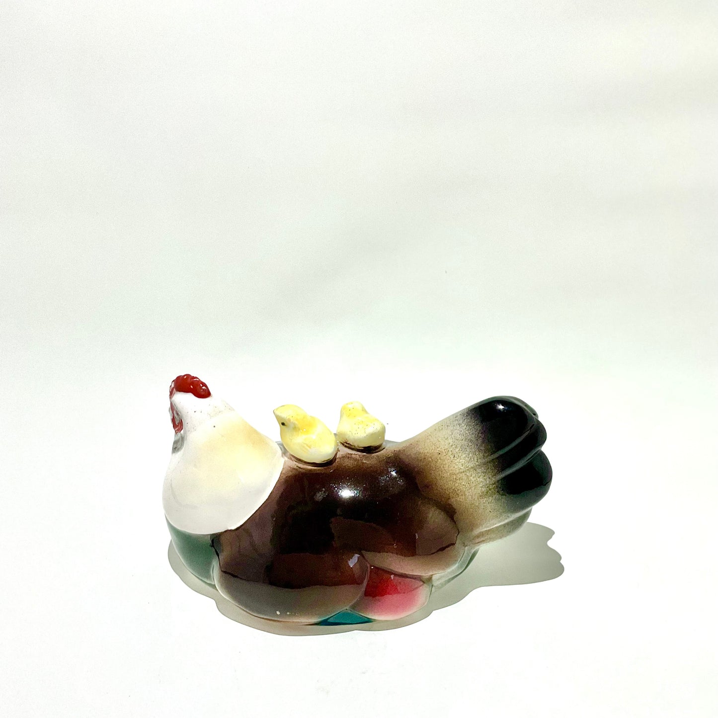 Vintage Kitsch Japanese Porcelain Chicken Ornament